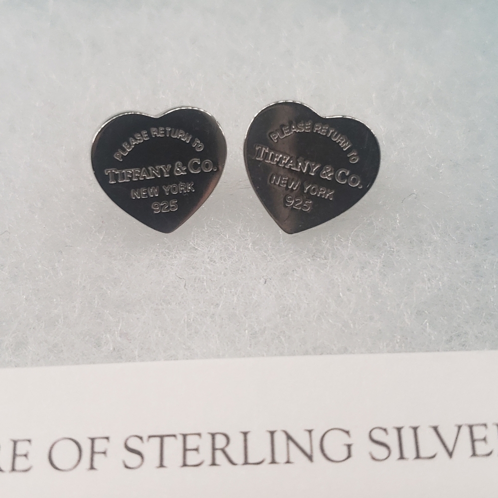 Authentic Tiffany & Co. Heart Earrings